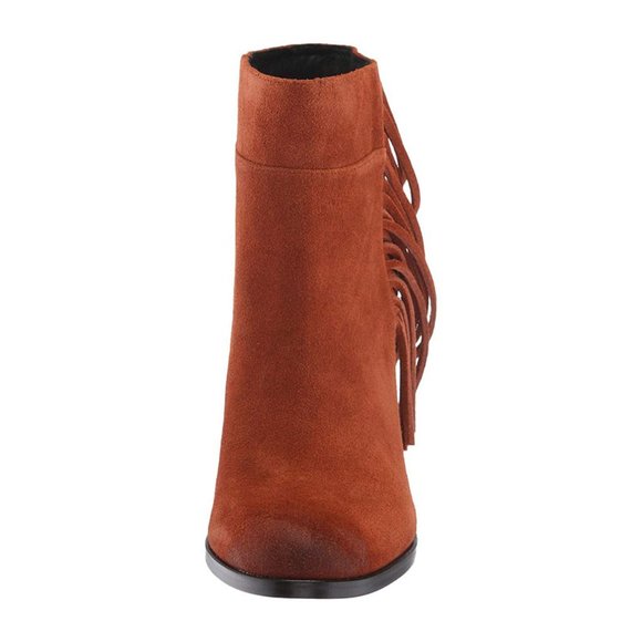 NEW Kenneth Cole New York Alana Women’s Ankle Booties Fringe Suede Leather - Picture 5 of 12